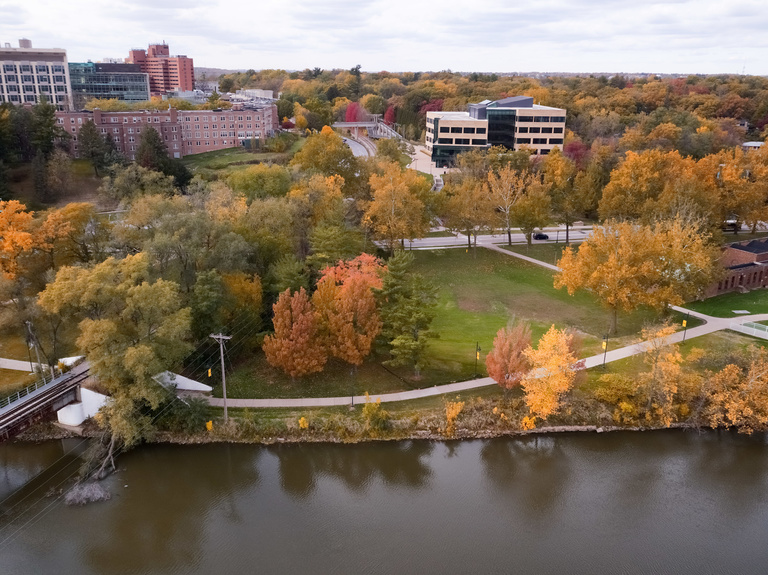 Hubbard park in the fall